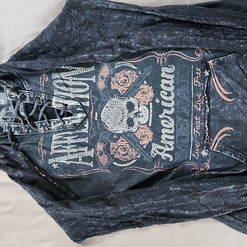 Hooded Affliction long sleeve shirt